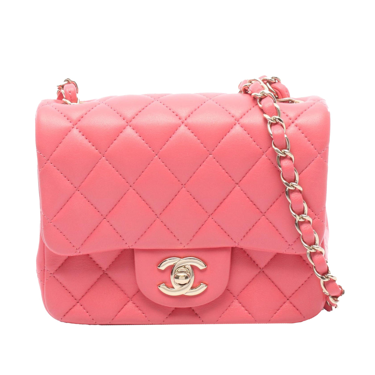 Chanel Mini Square Classic Lambskin Single Flap