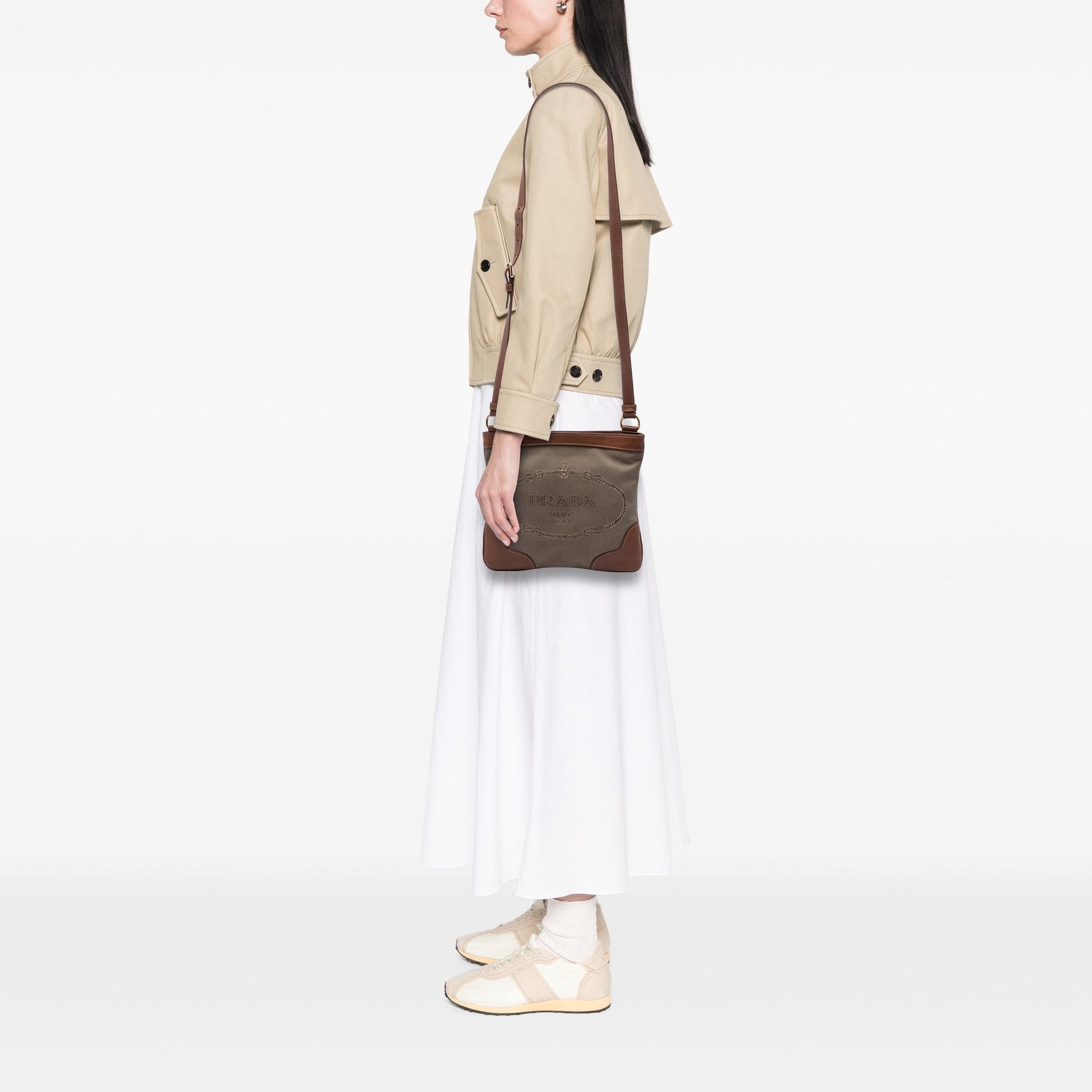 Prada Canvas Canapa Logo Crossbody