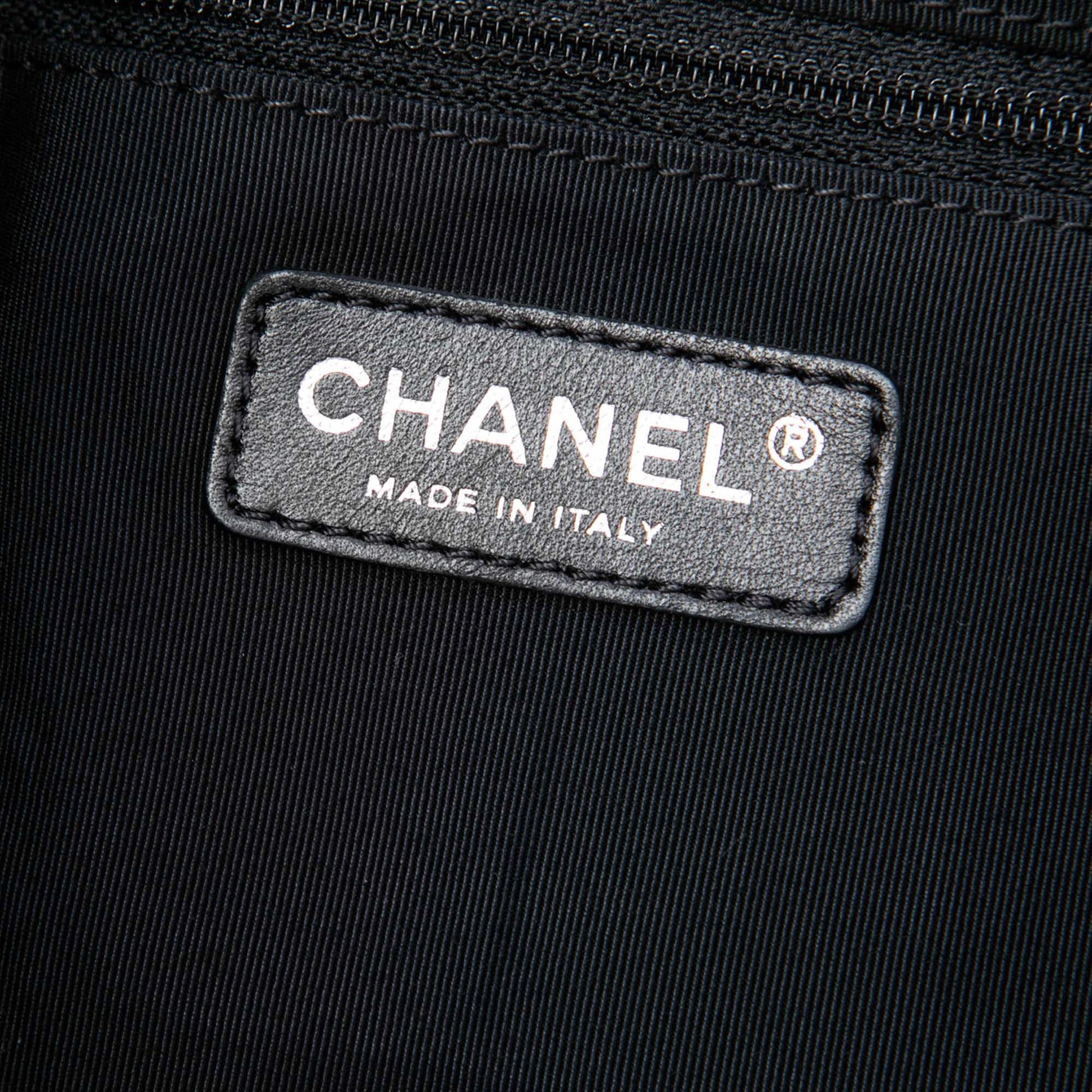 Chanel Large Quilted Denim Stretch Spirit Cabas Tote