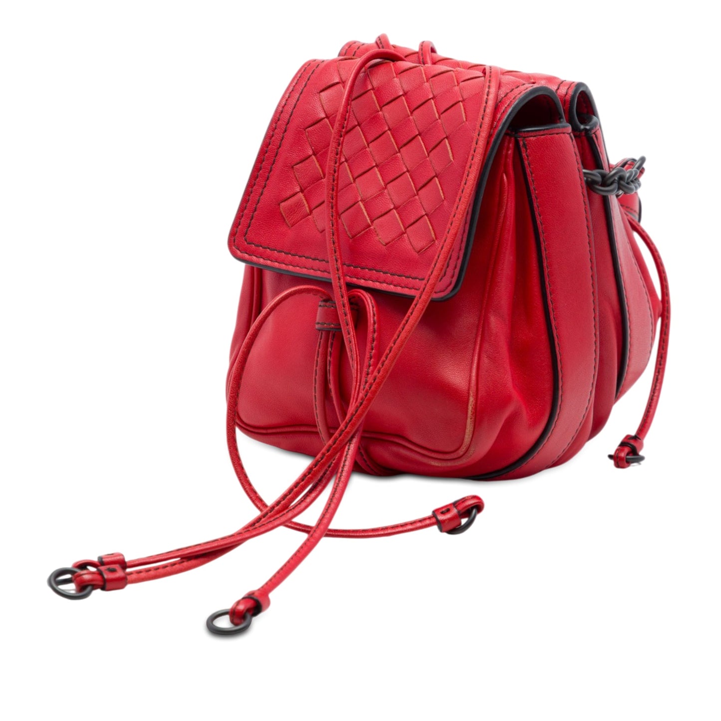 Bottega Veneta Nappa Intrecciato Double Sided Flap Crossbody