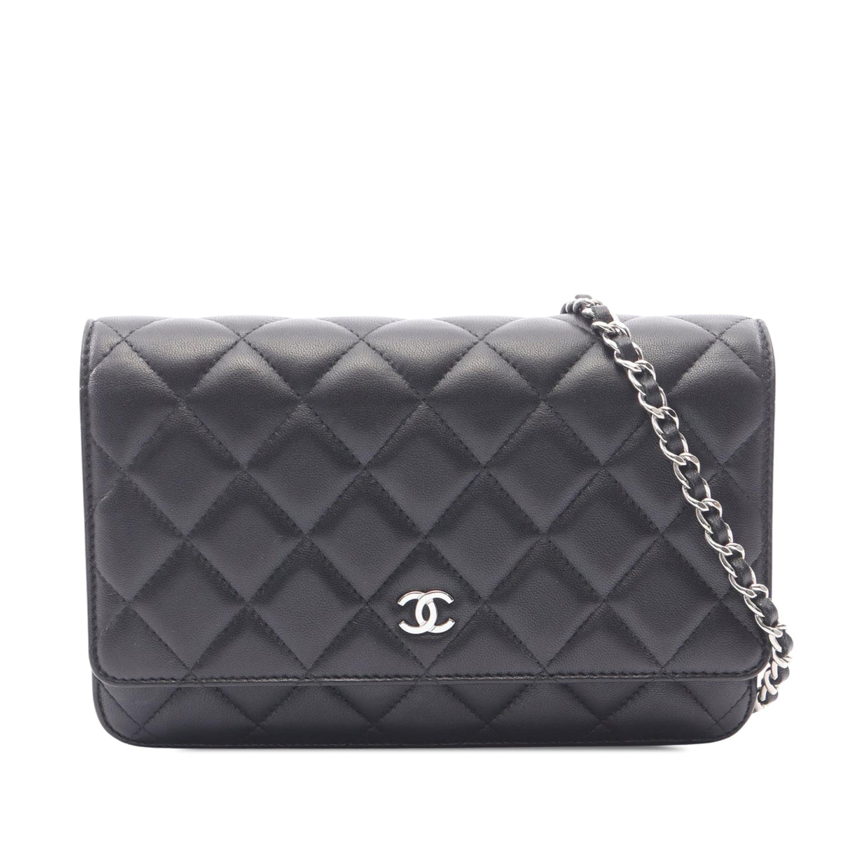 Chanel CC Quilted Lambskin Wallet On Chain