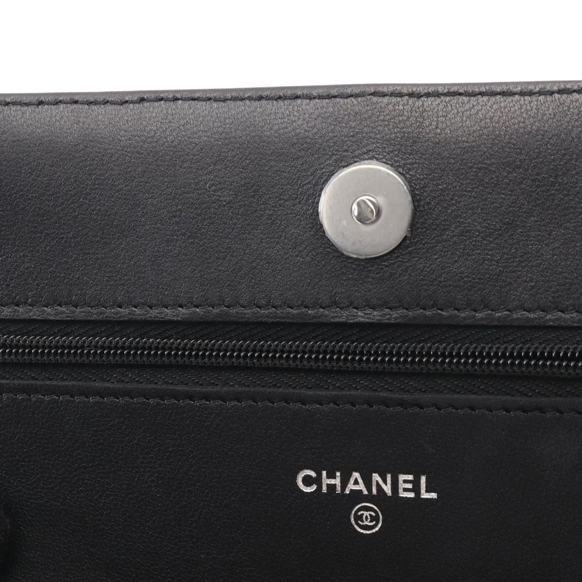 Chanel CC Quilted Lambskin Wallet On Chain