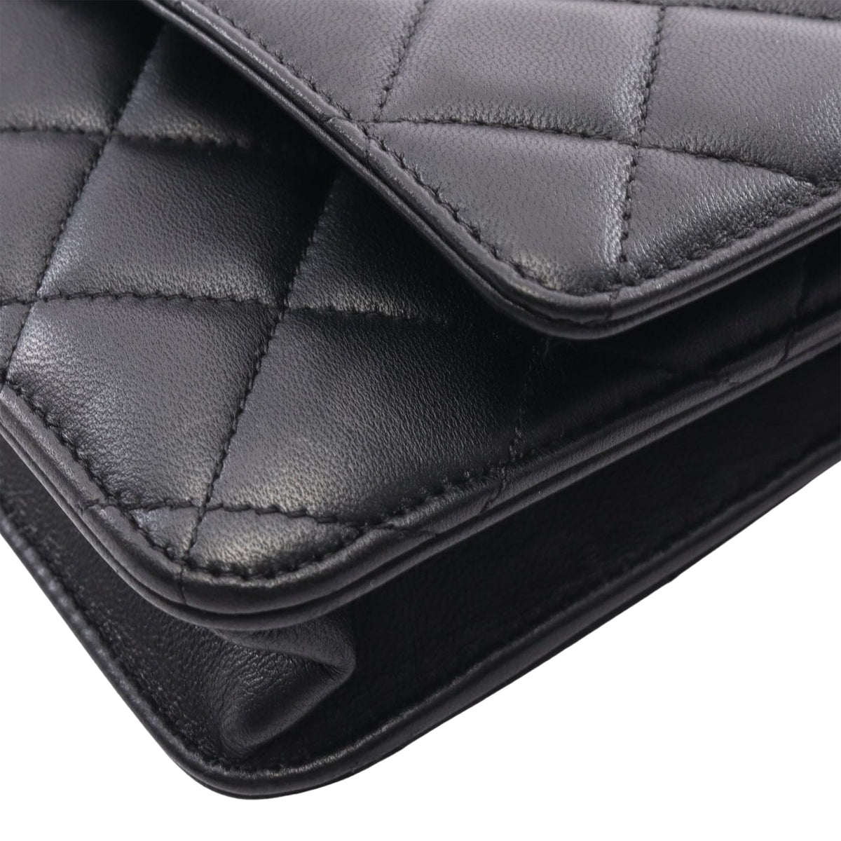 Chanel CC Quilted Lambskin Wallet On Chain