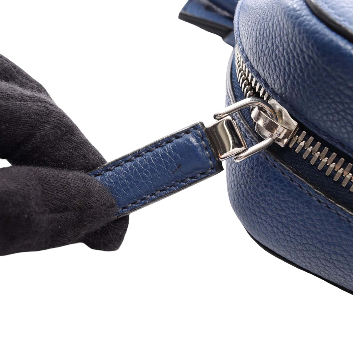 Prada Leather Business Bag — Blue