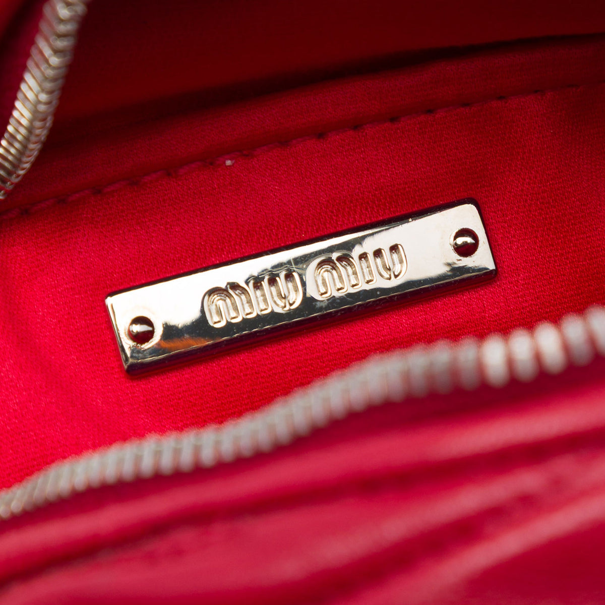 Miu Miu Matelasse Nappa Round Crossbody