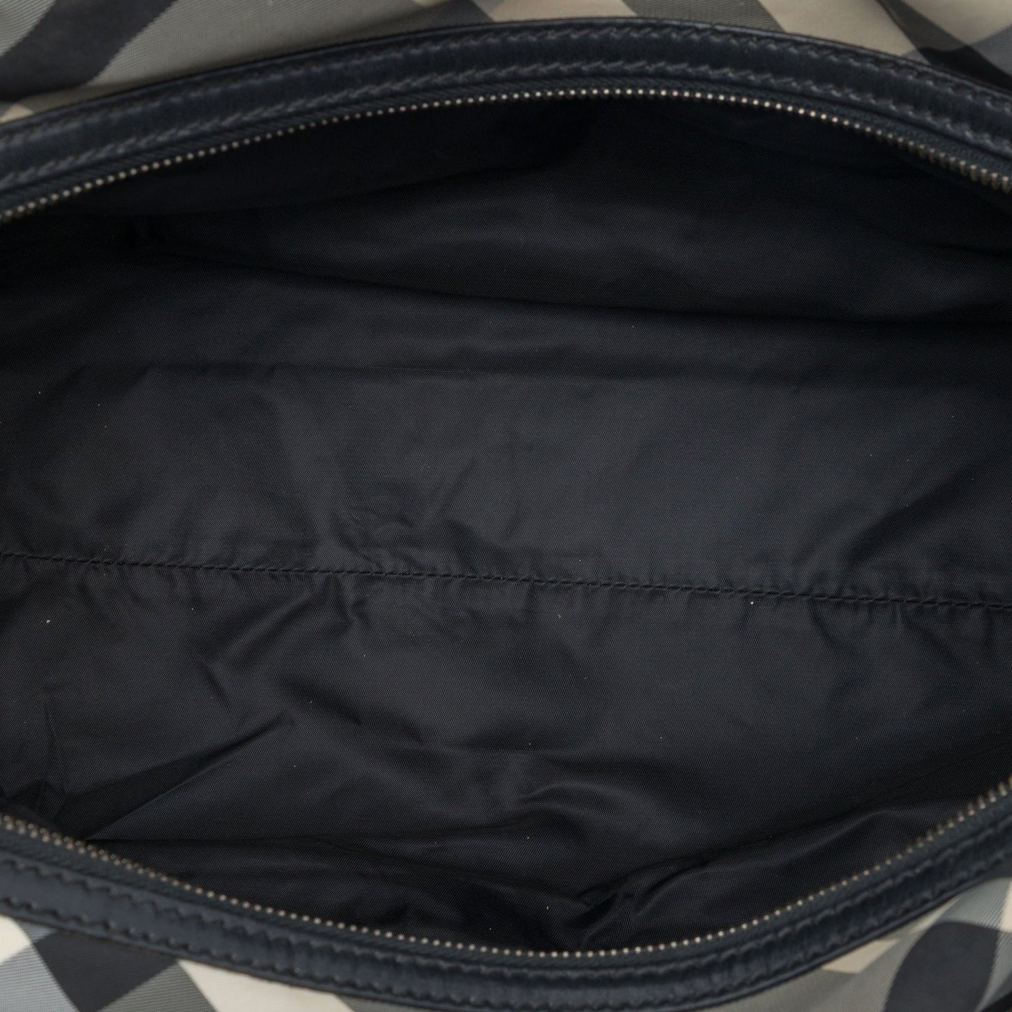Burberry Studded Beat Check Nylon Satchel