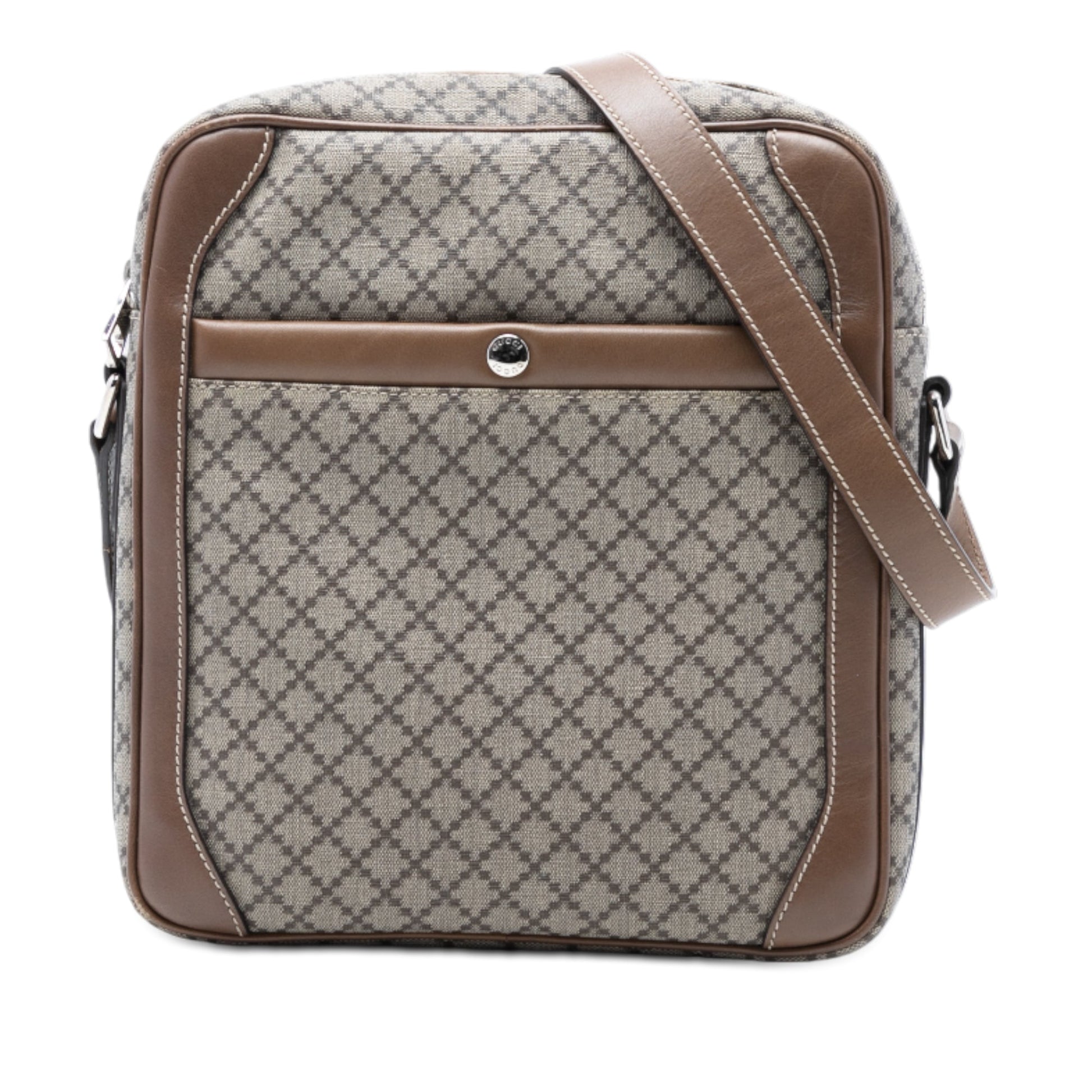 Gucci Diamante Coated Canvas Zip Crossbody
