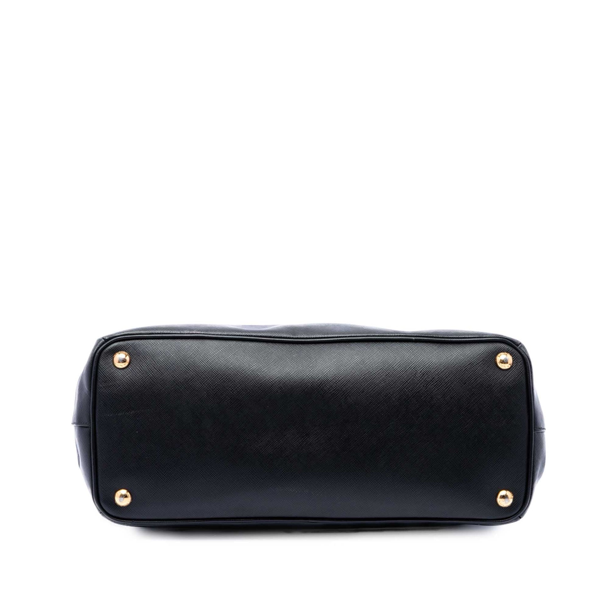 Prada Medium Saffiano Lux Galleria Double Zip Satchel