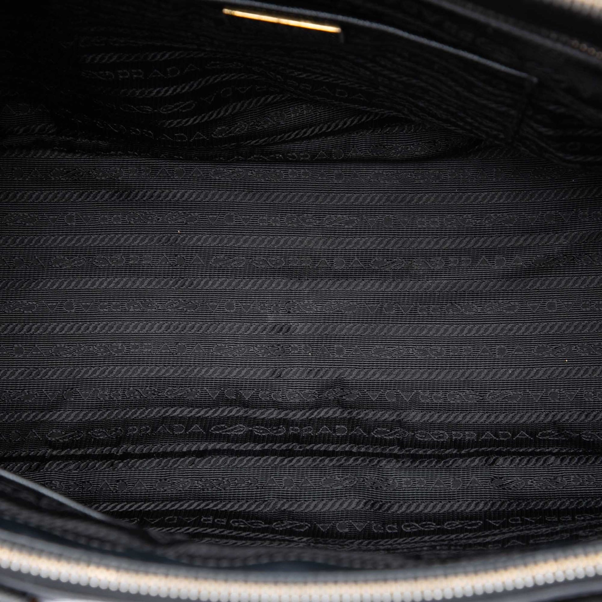 Prada Medium Saffiano Lux Galleria Double Zip Satchel