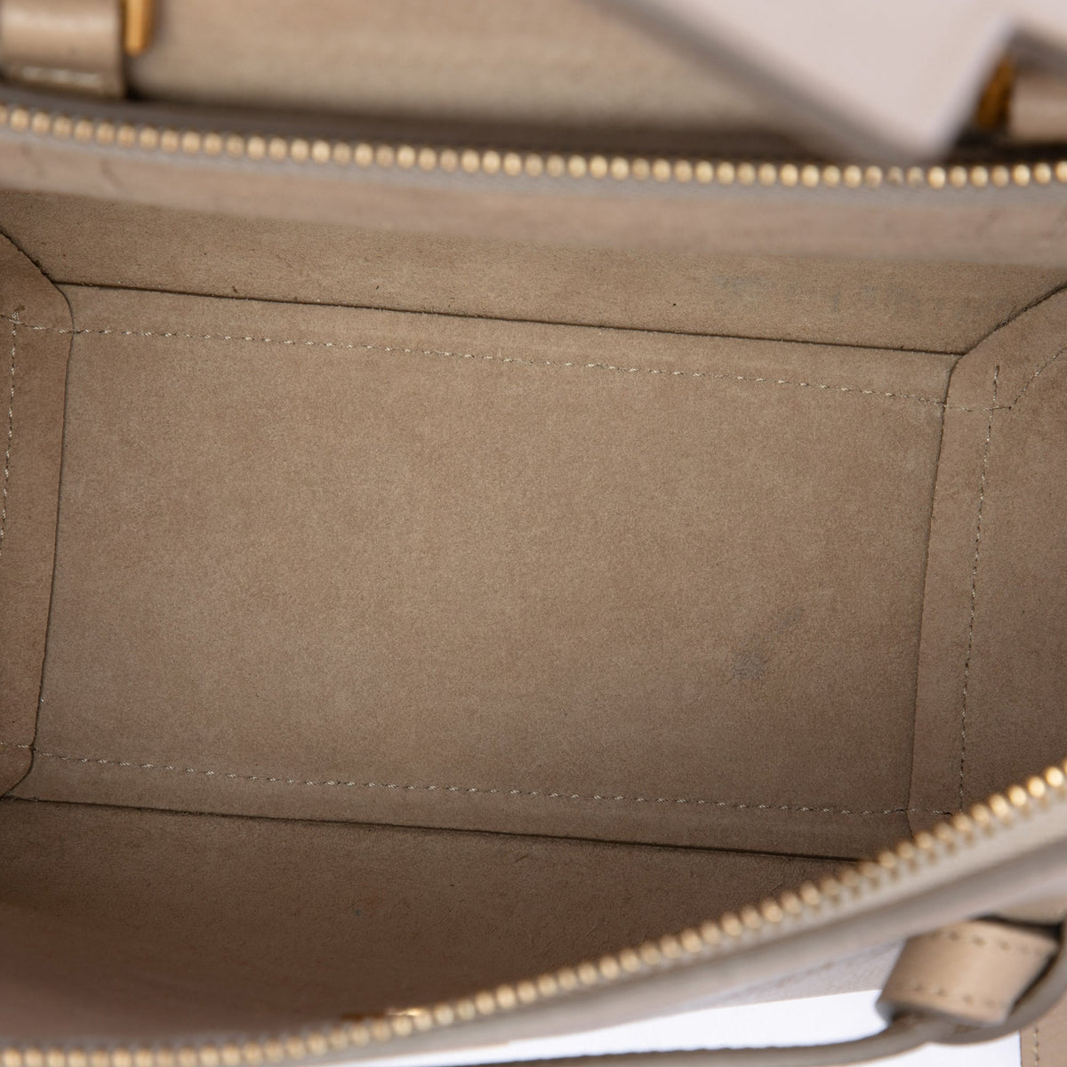 Celine Nano Grained Calfskin Belt Bag — Beige