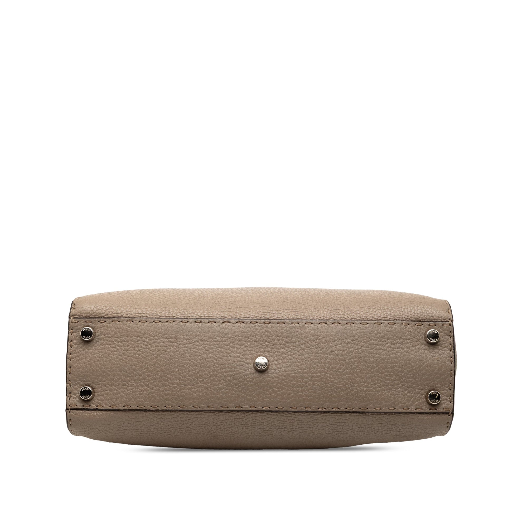 Fendi Medium Leather Selleria Peekaboo Iconic Satchel