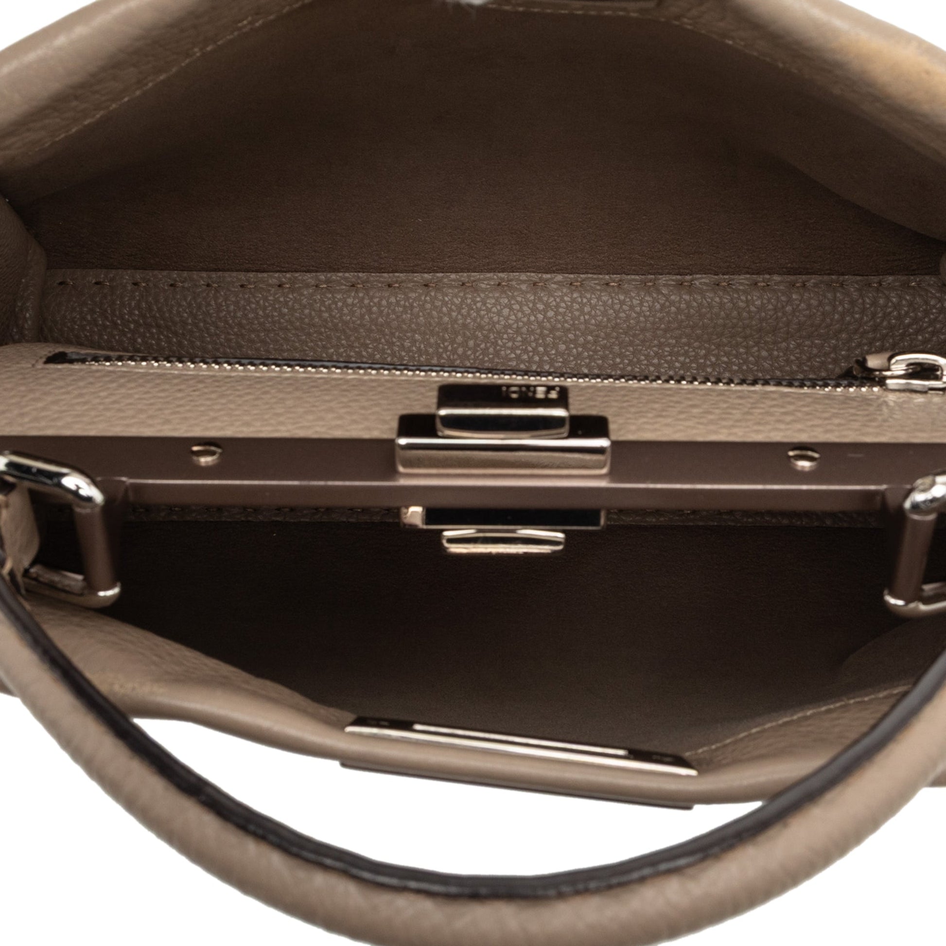 Fendi Medium Leather Selleria Peekaboo Iconic Satchel
