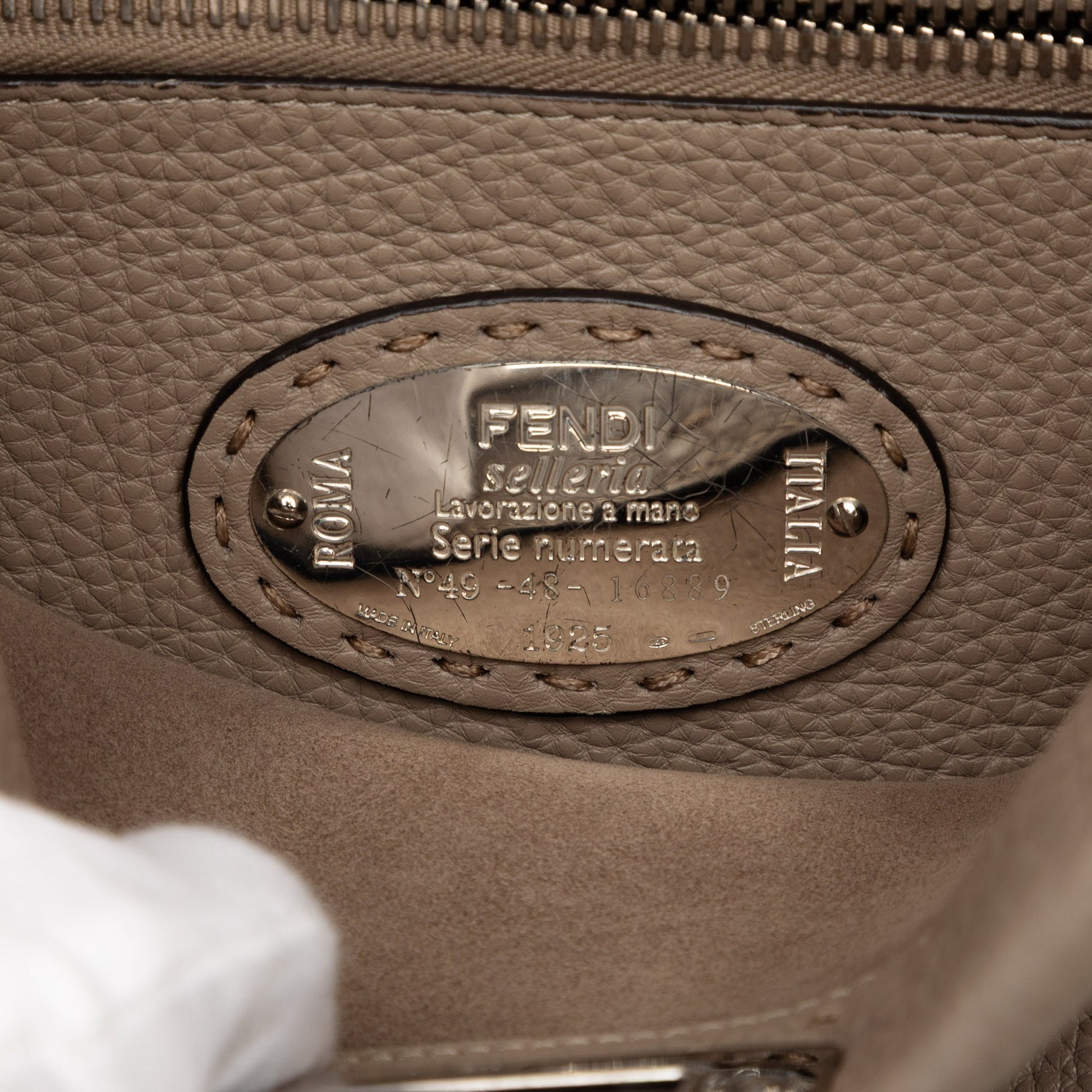 Fendi Medium Leather Selleria Peekaboo Iconic Satchel
