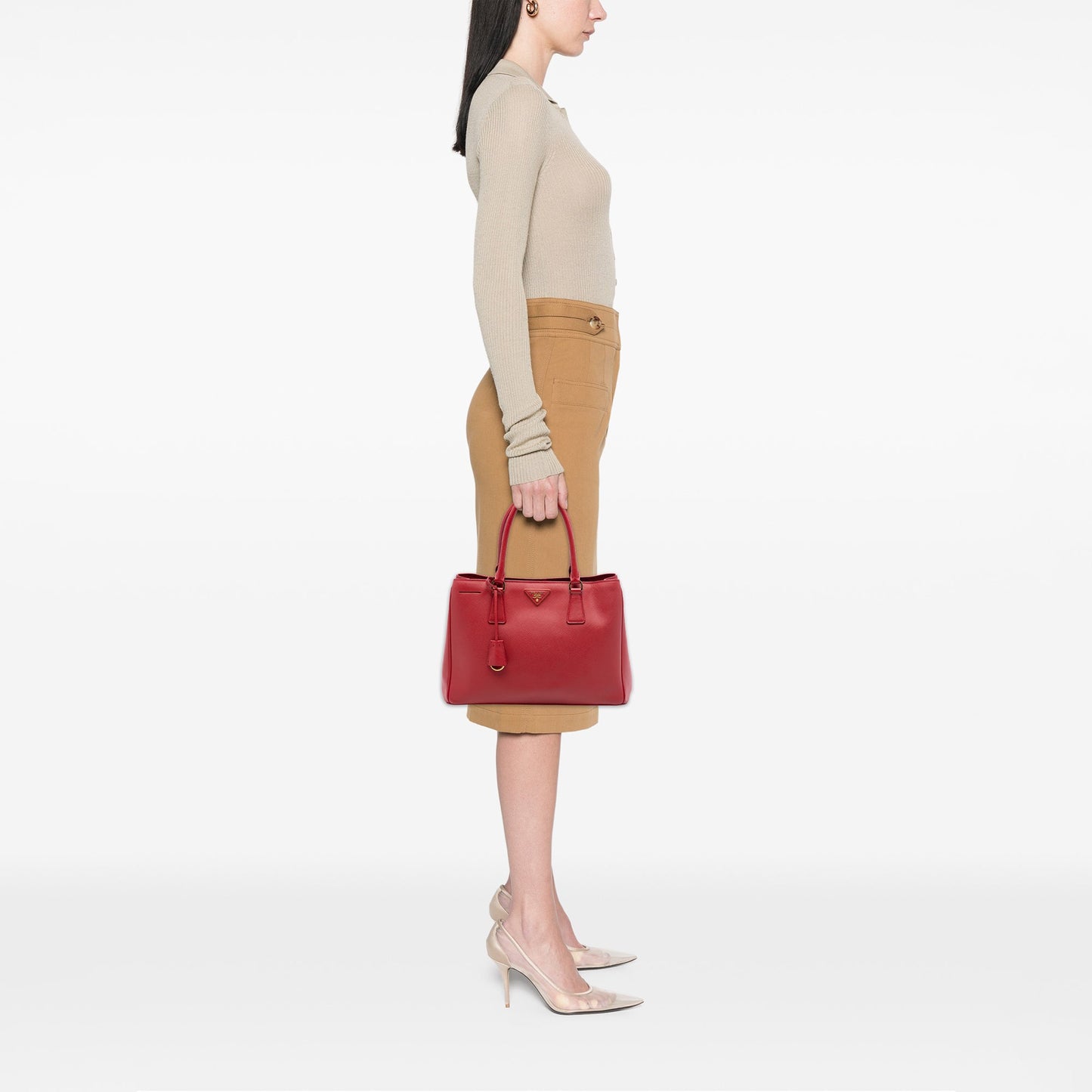Prada Medium Saffiano Lux Galleria Satchel