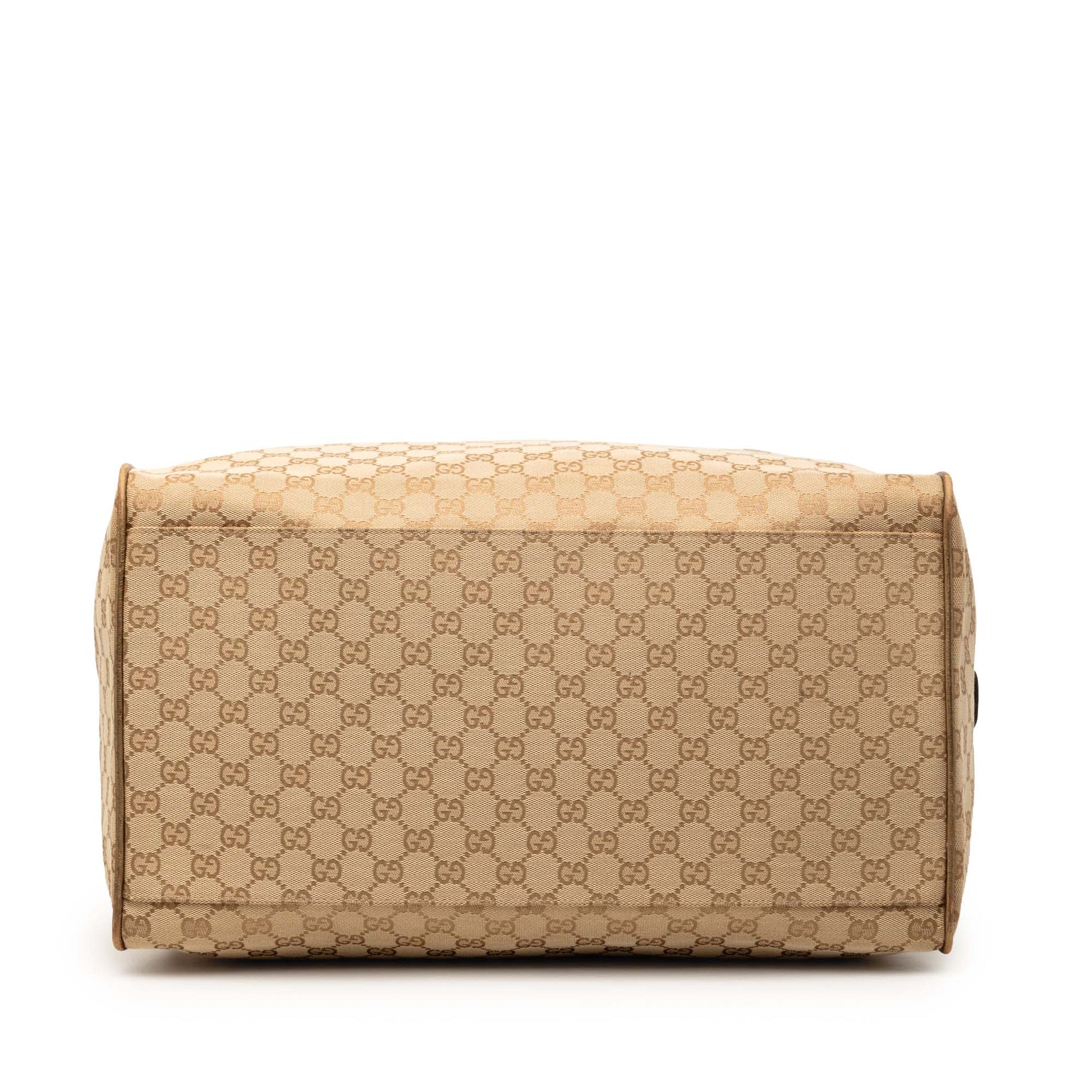 GG Canvas Web Duffle Bag