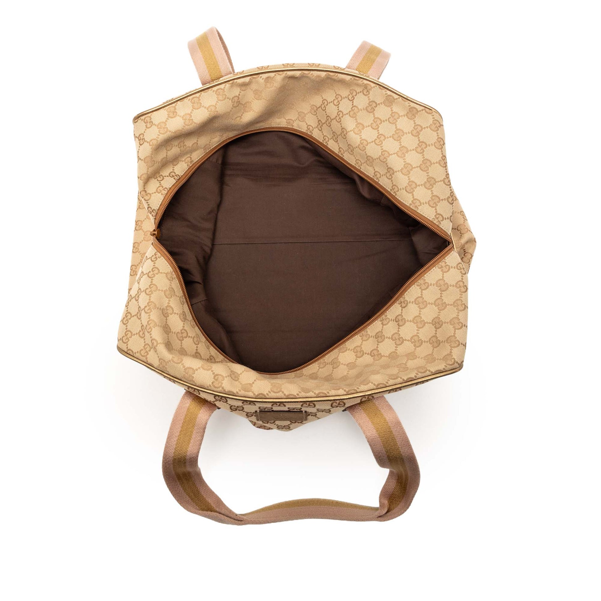GG Canvas Web Duffle Bag