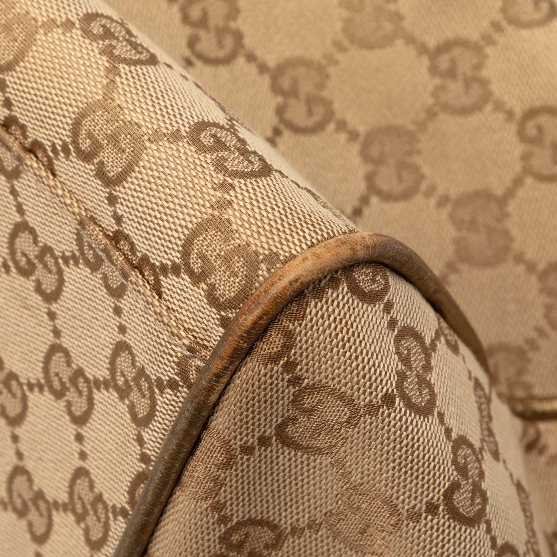 GG Canvas Web Duffle Bag