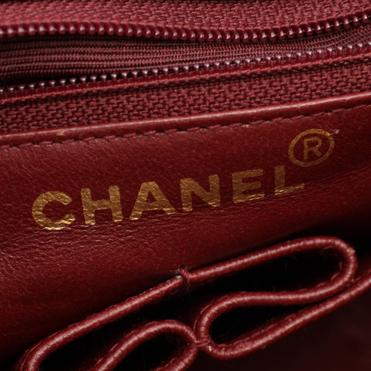 Chanel Small Square Quilted Lambskin Flap — Black