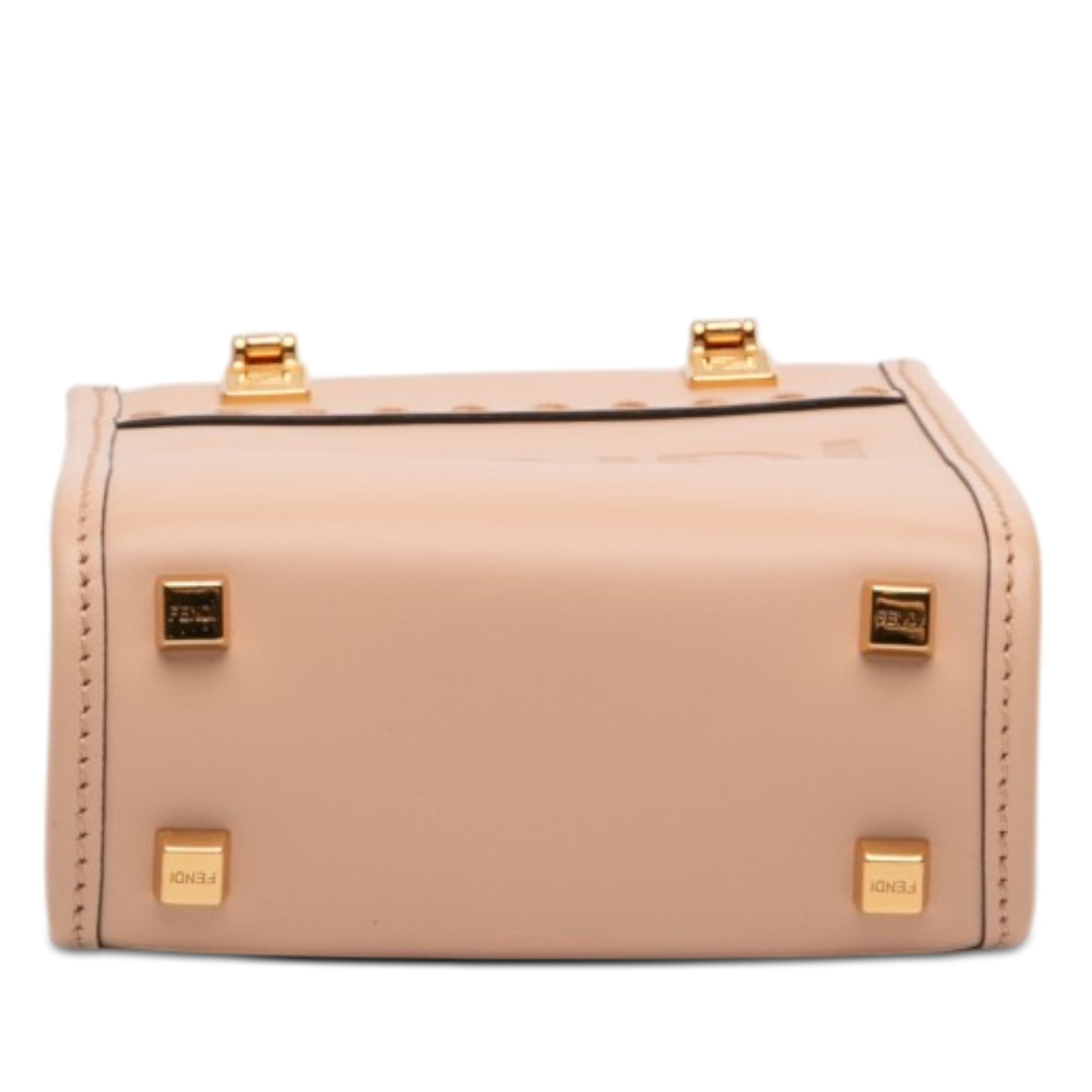 Fendi Mini Leather Sunshine Shopper Tote