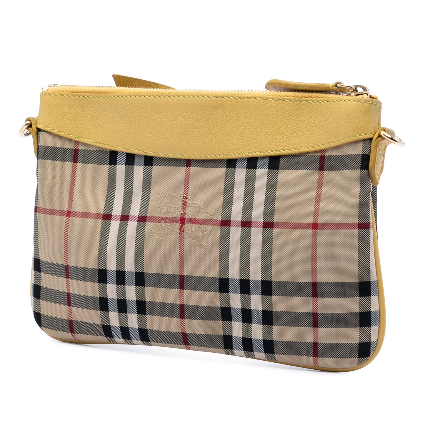 Haymarket Check Coated Canvas Bow Tie Crossbody
