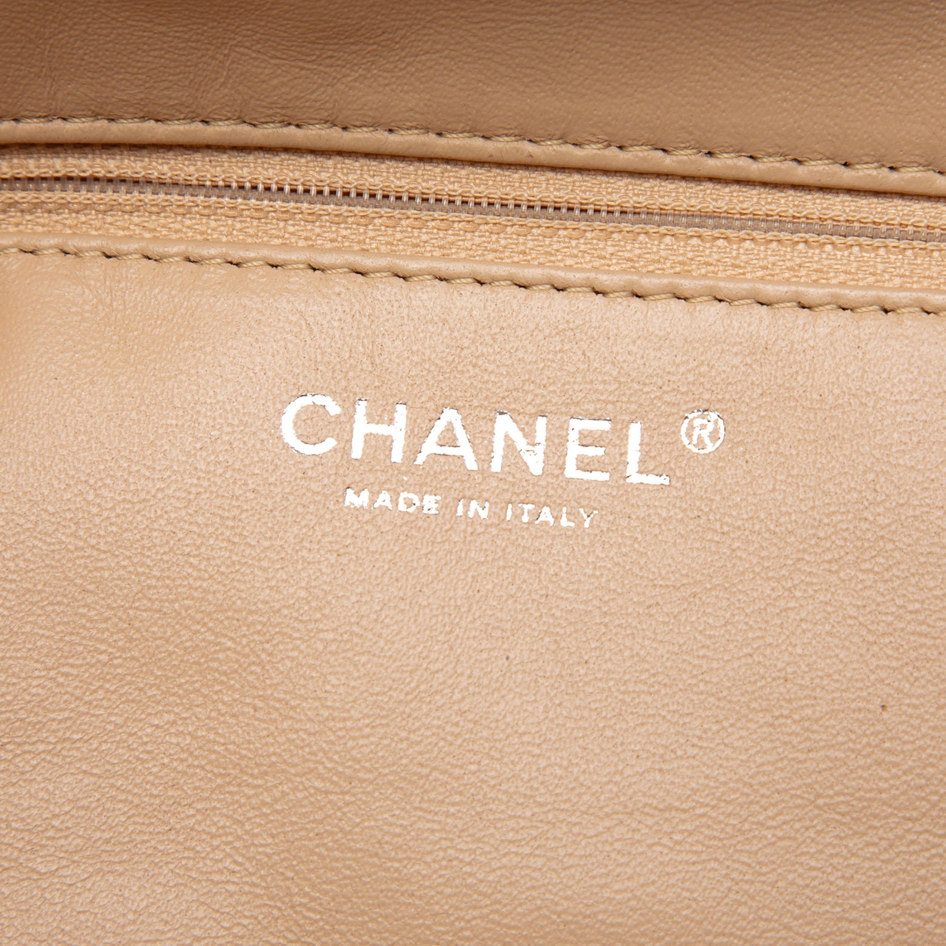 Chanel Metallic Deerskin CC Luxe Ligne Bowler Bag