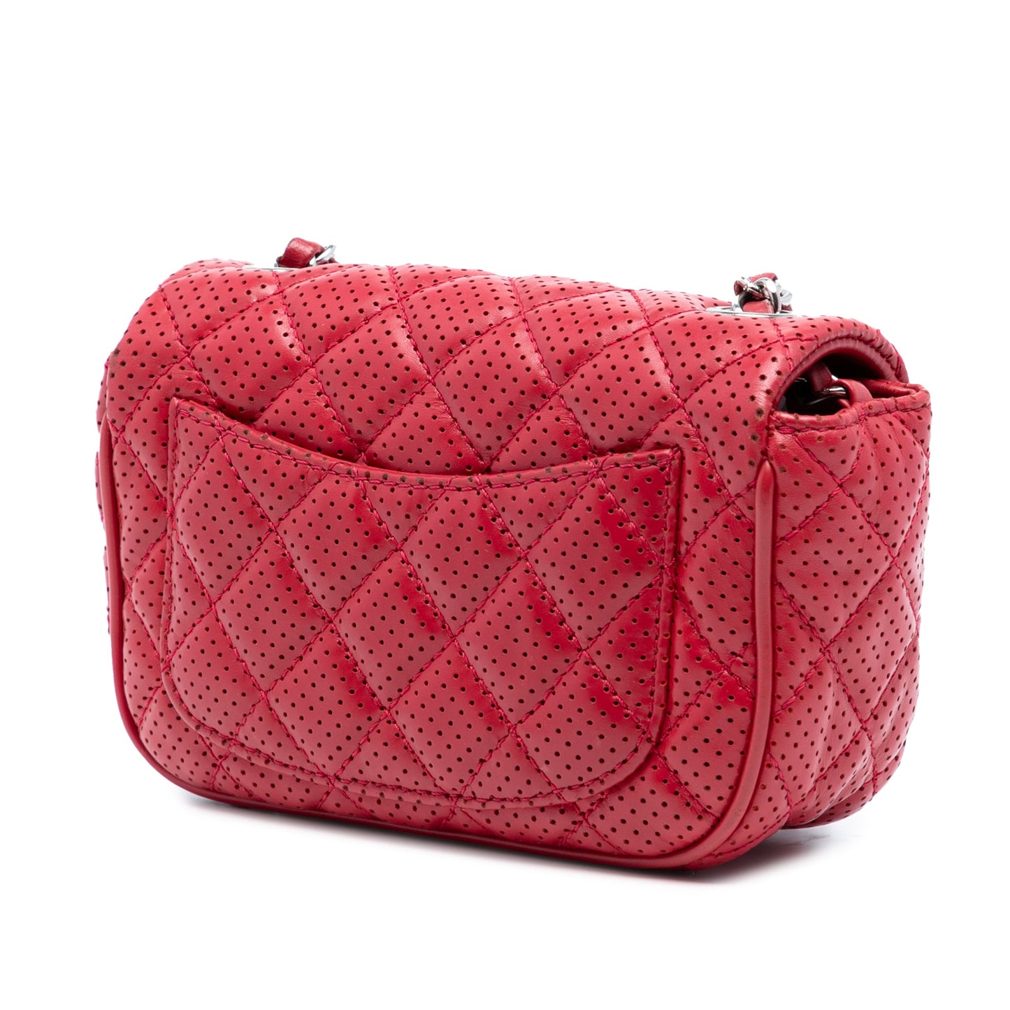 Chanel Mini Perforated Lambskin Punch Flap