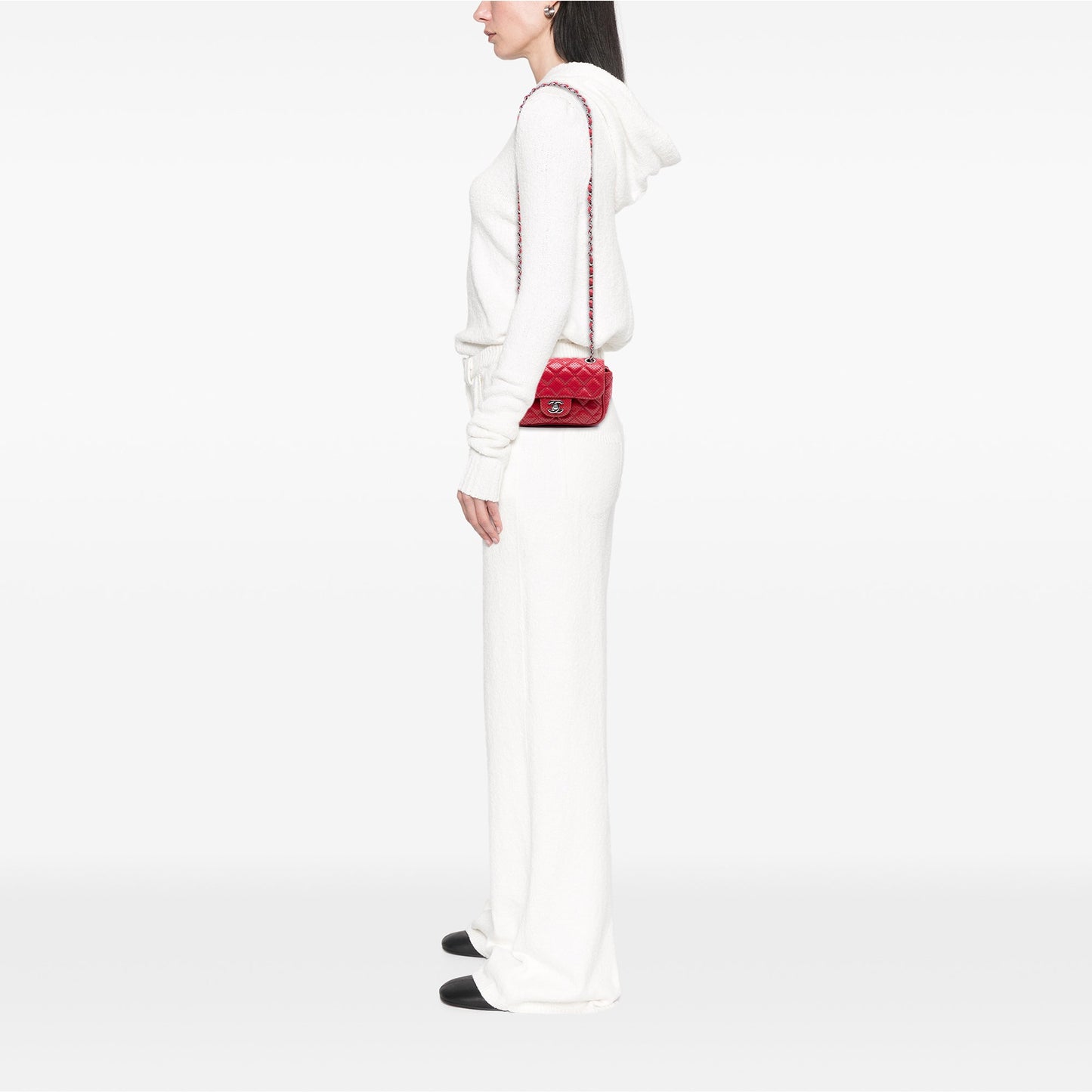Chanel Mini Perforated Lambskin Punch Flap