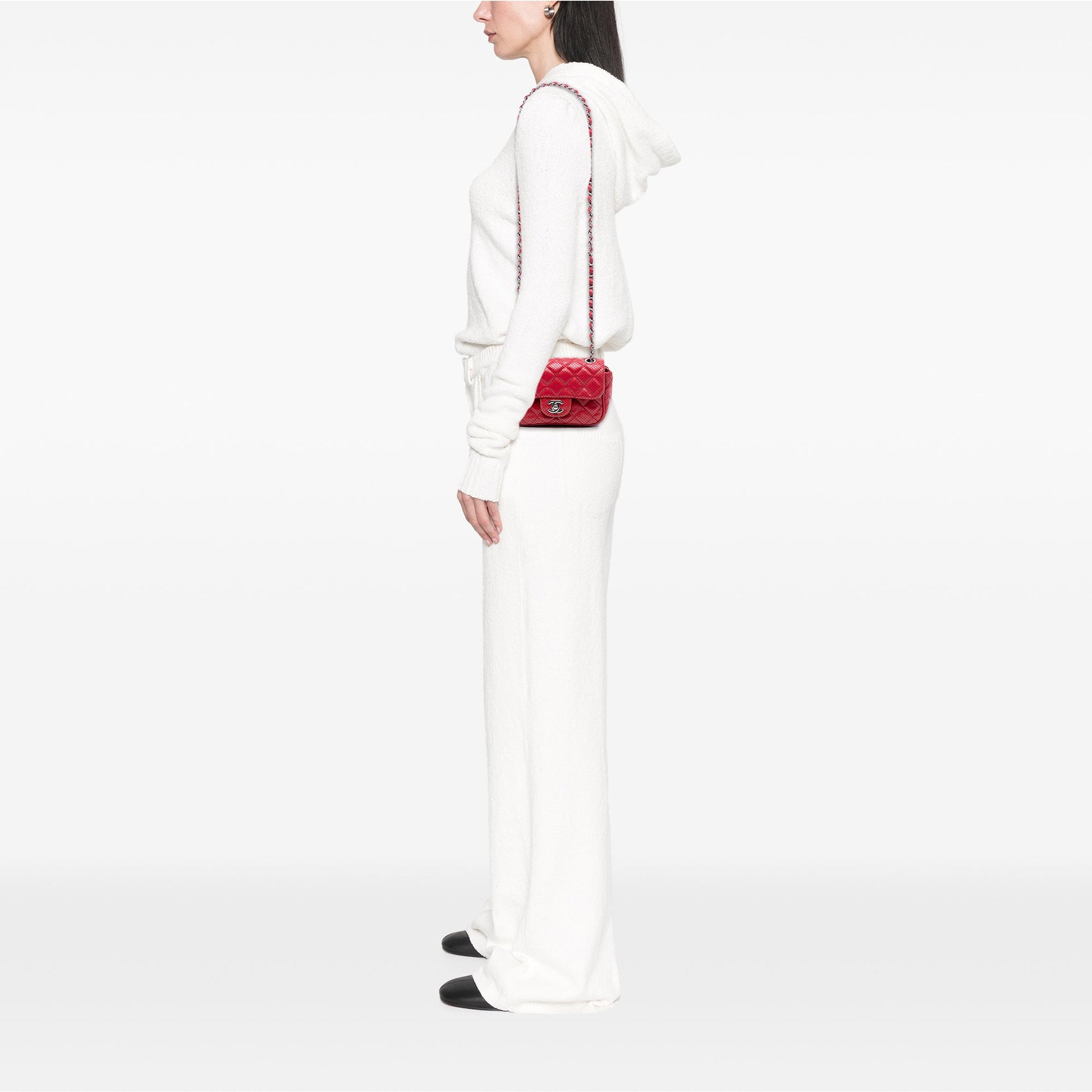 Chanel Mini Perforated Lambskin Punch Flap