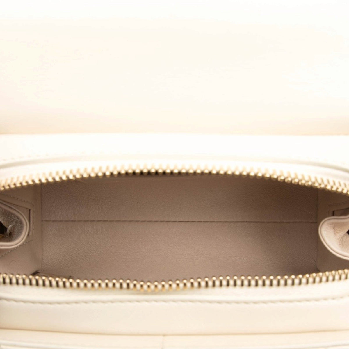 Chanel Small CC Chevron Calfskin Medal Flap — Brown