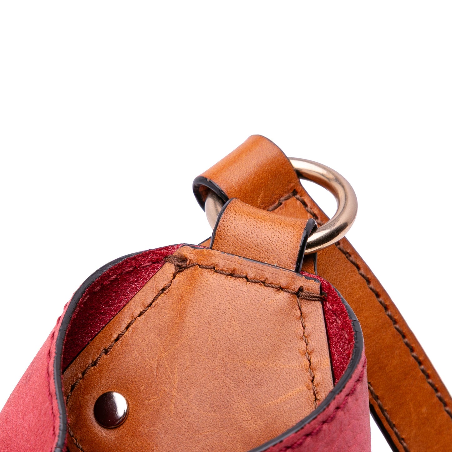 Burberry Small Mega Check Canvas and Suede Fringe Belgrove Bucket Bag