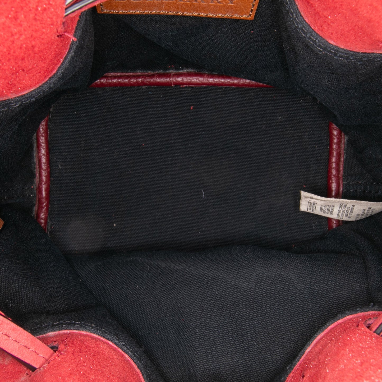 Burberry Small Mega Check Canvas and Suede Fringe Belgrove Bucket Bag