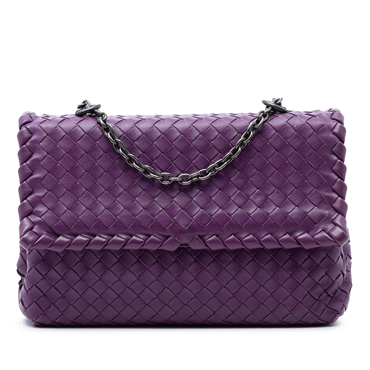 Bottega Veneta Small Nappa Intrecciato Olimpia Shoulder Bag