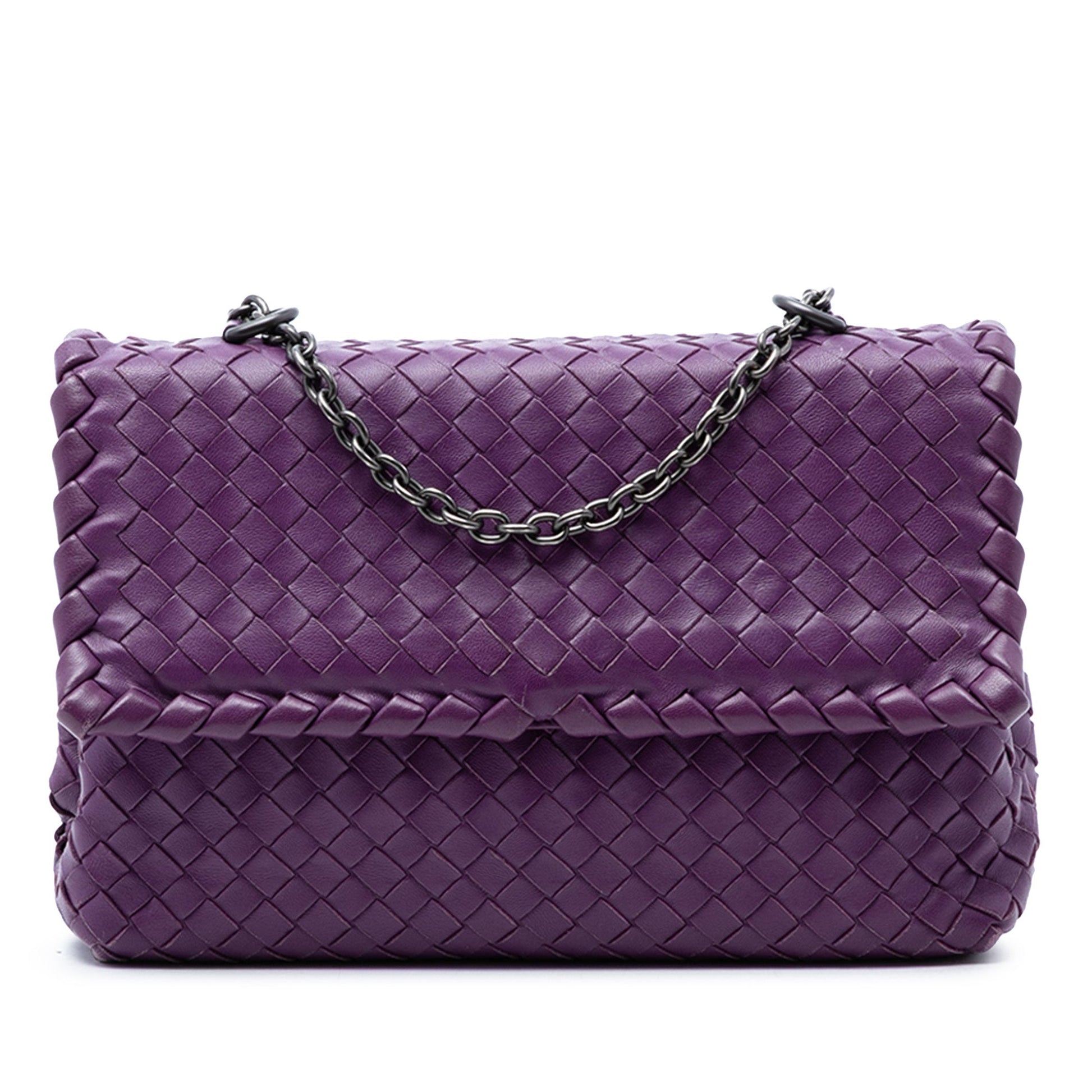 Bottega Veneta Small Nappa Intrecciato Olimpia Shoulder Bag