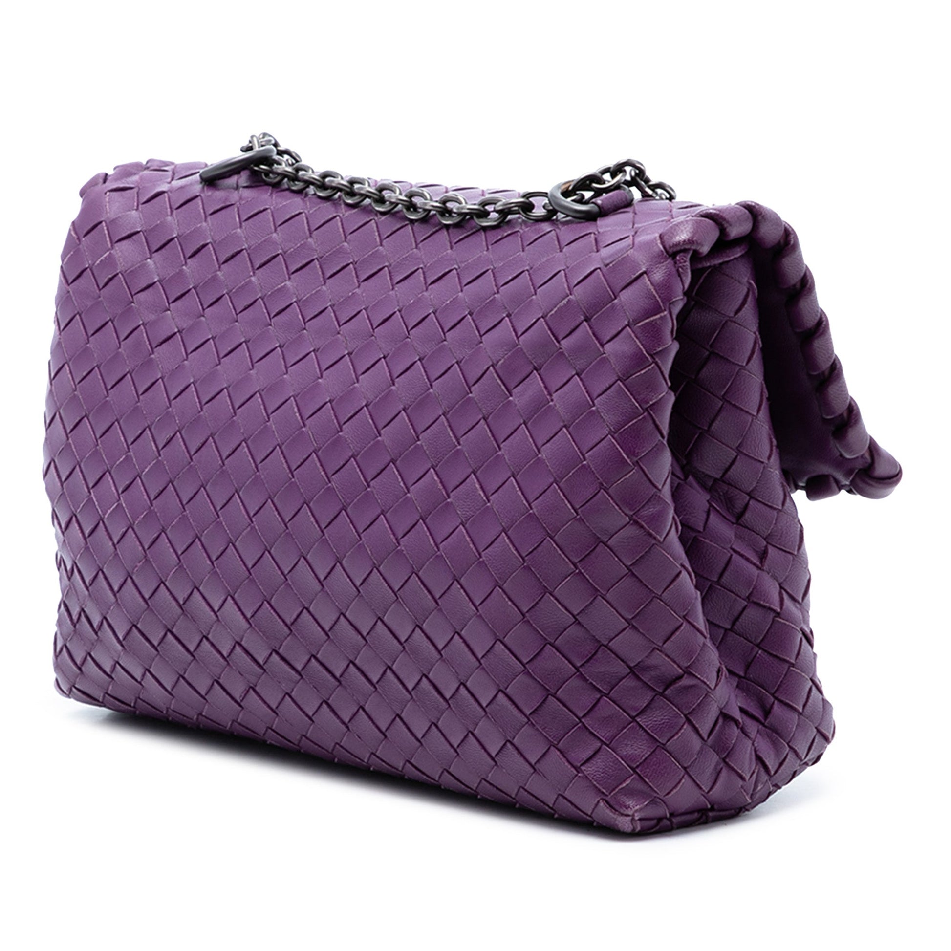 Bottega Veneta Small Nappa Intrecciato Olimpia Shoulder Bag