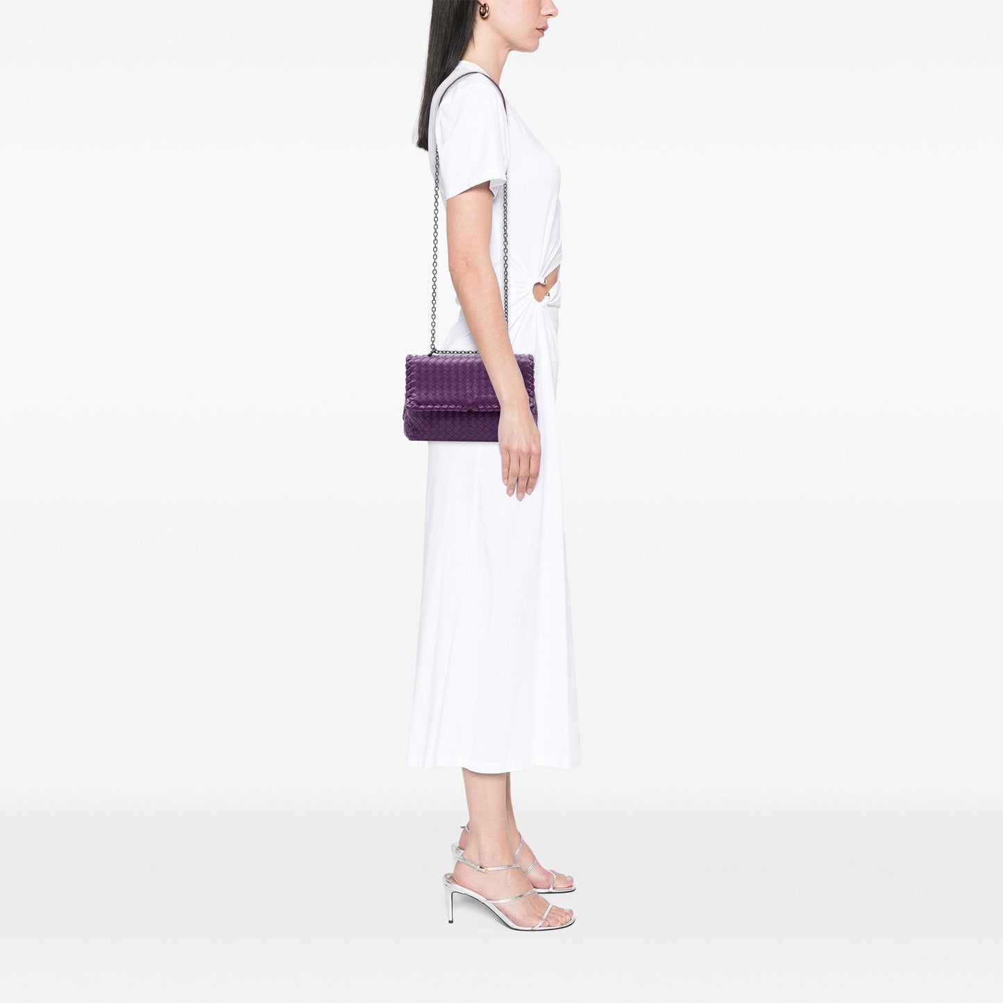 Bottega Veneta Small Nappa Intrecciato Olimpia Shoulder Bag