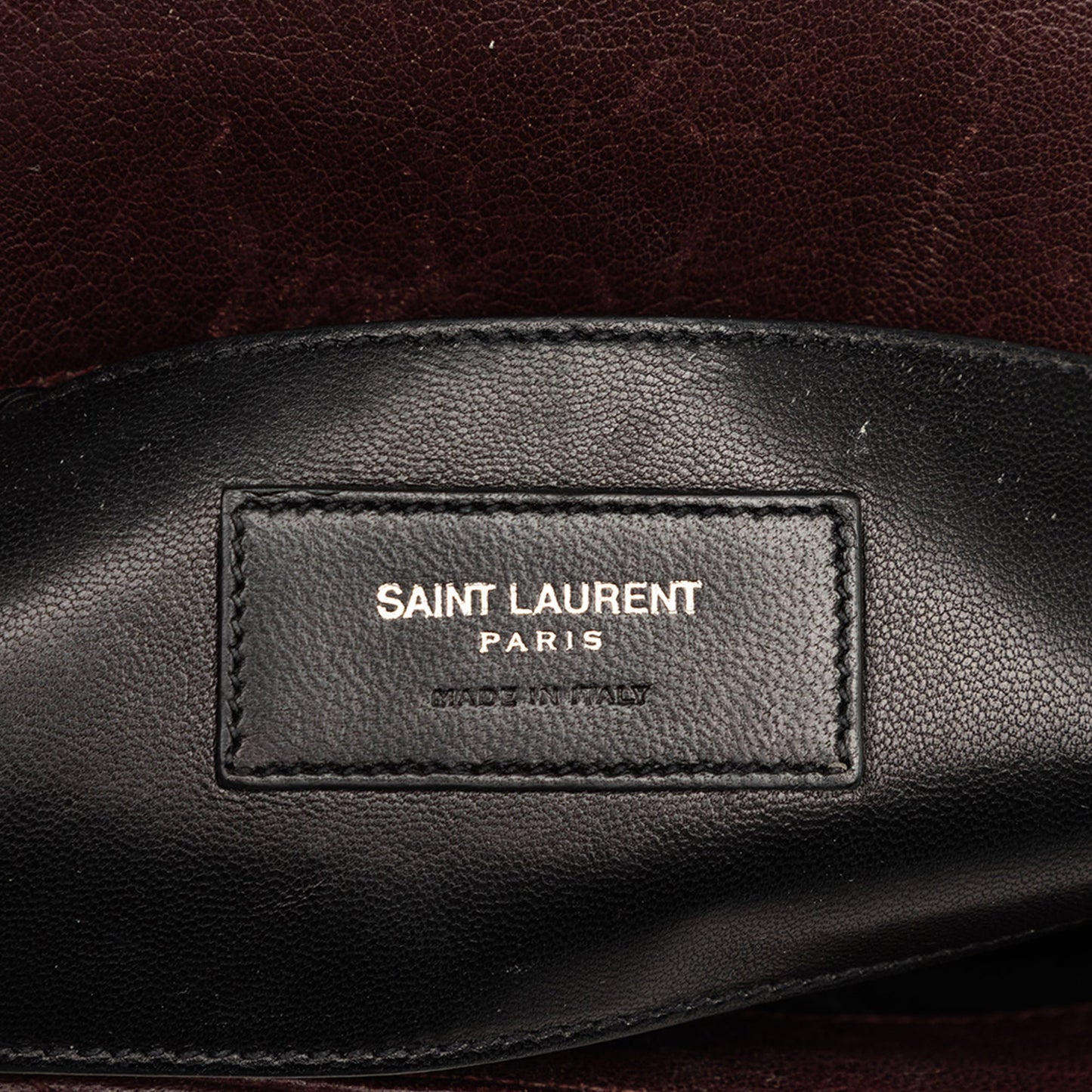 Saint Laurent Medium Quilted Chevron Sheepskin College Satchel