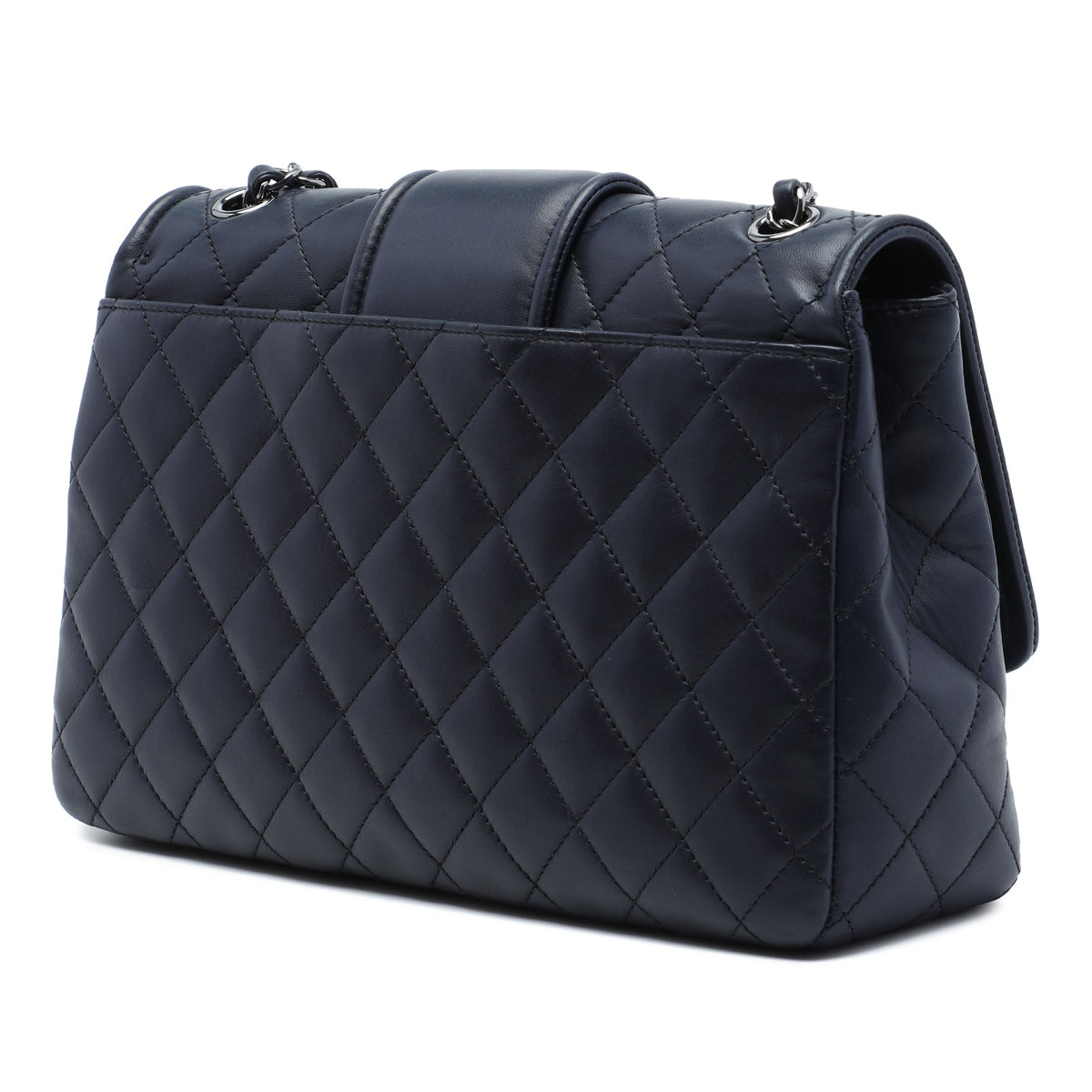 Chanel Large Quilted Lambskin Elementary Chic Flap