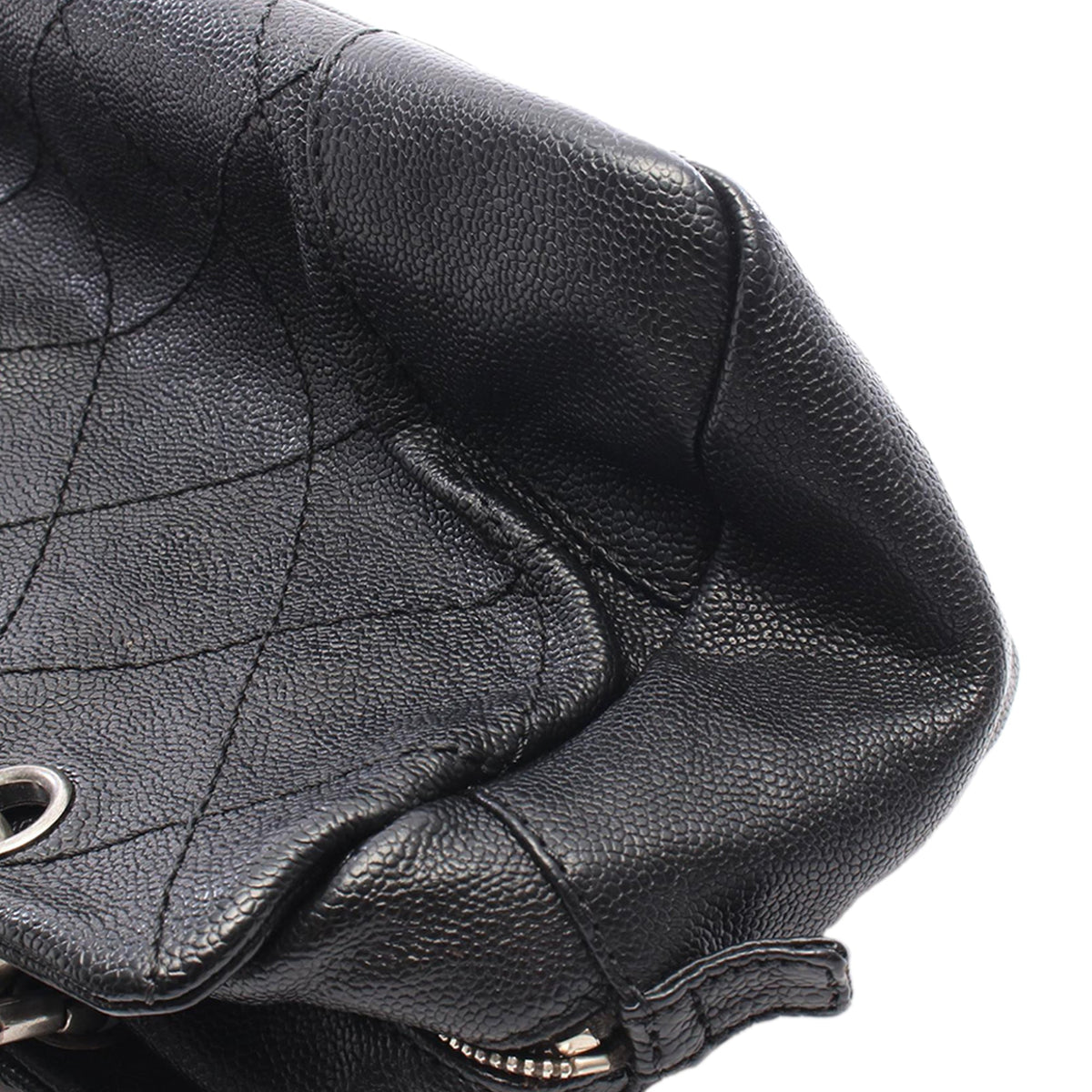 Chanel CC Quilted Caviar Tote — Black