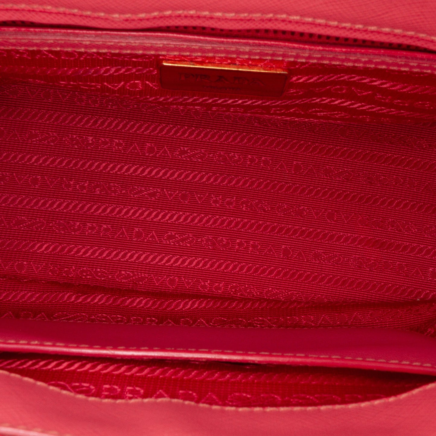 Prada Mini Saffiano Lux Galleria Double Zip Satchel