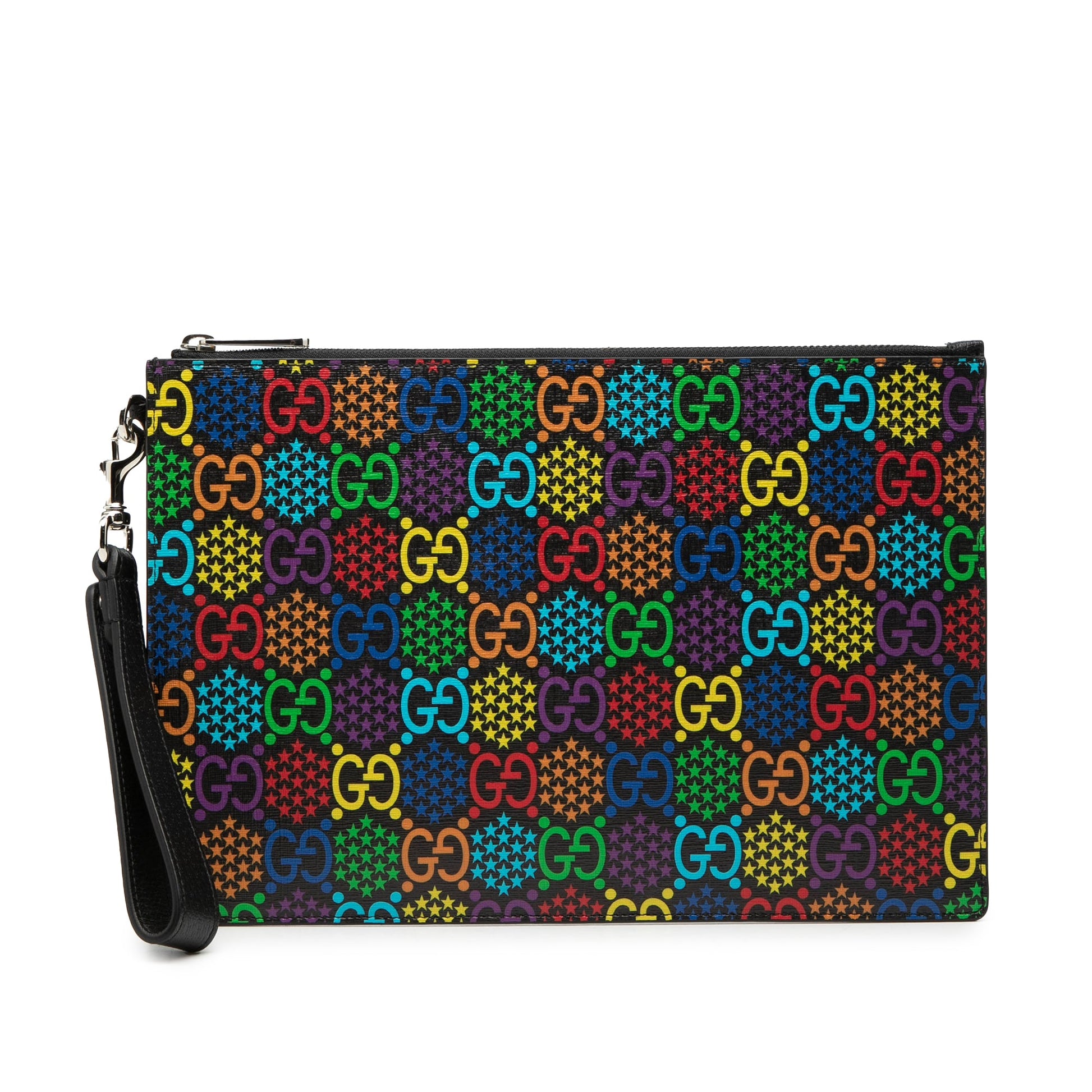 Gucci GG Supreme Psychedelic Zip Clutch