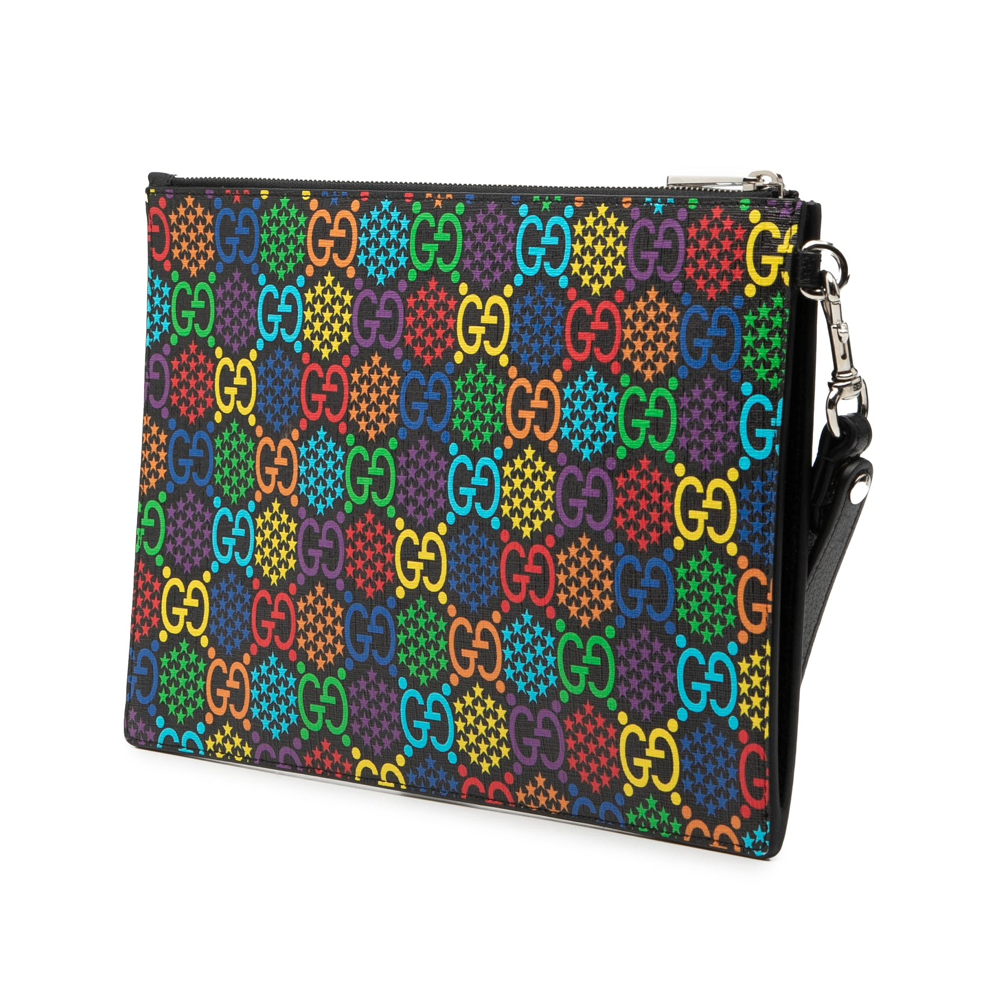 Gucci GG Supreme Psychedelic Zip Clutch