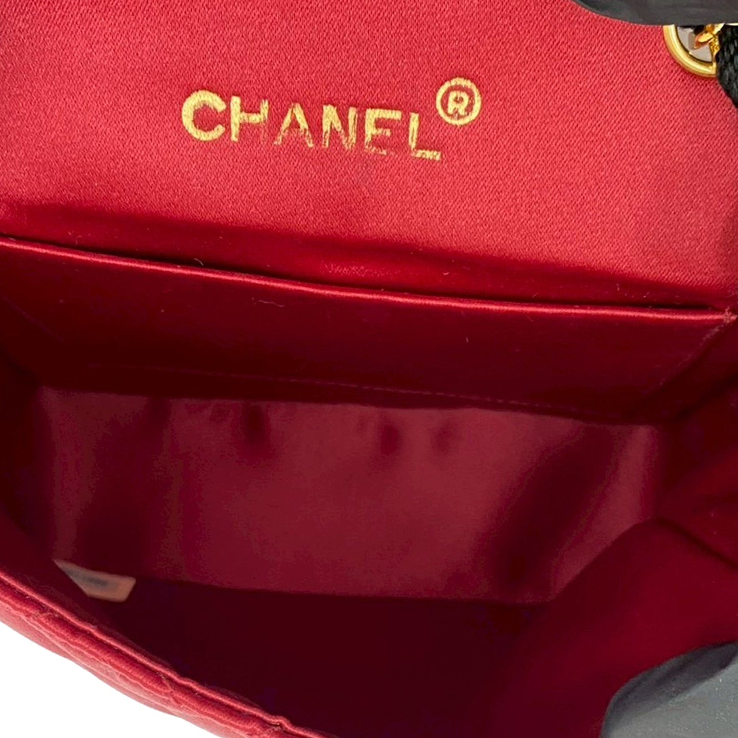 Chanel CC Bicolor Quilted Satin Crossbody