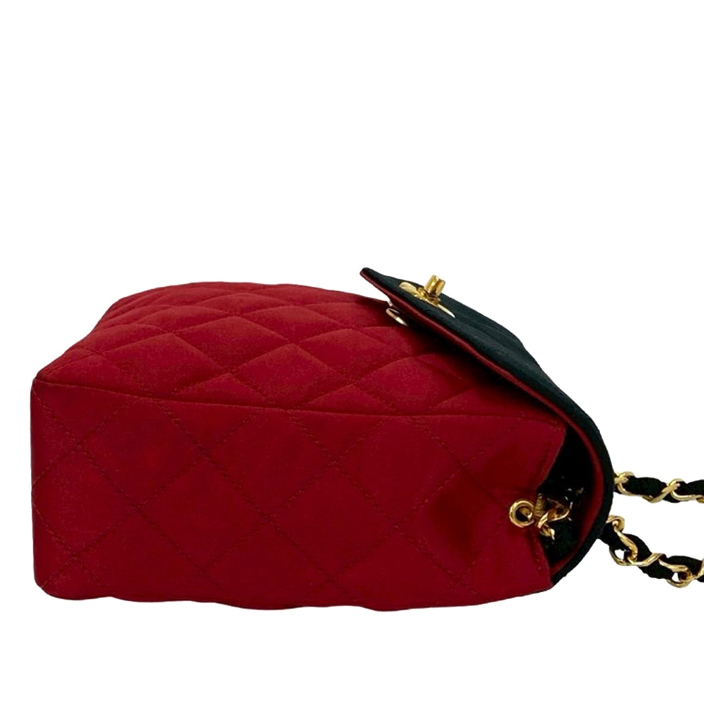 Chanel CC Bicolor Quilted Satin Crossbody