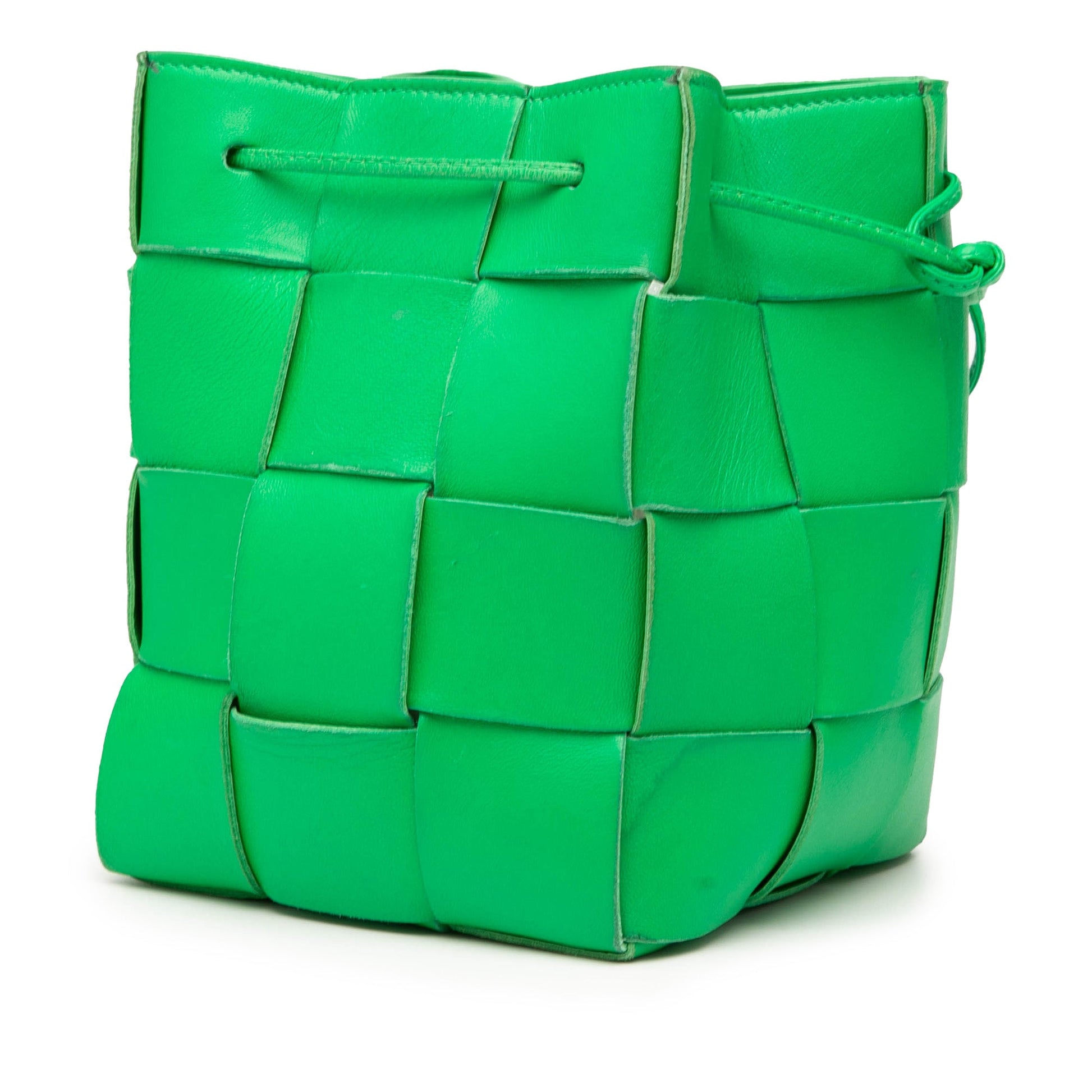 Bottega Veneta Small Nappa Maxi Intrecciato Cassette Bucket Bag