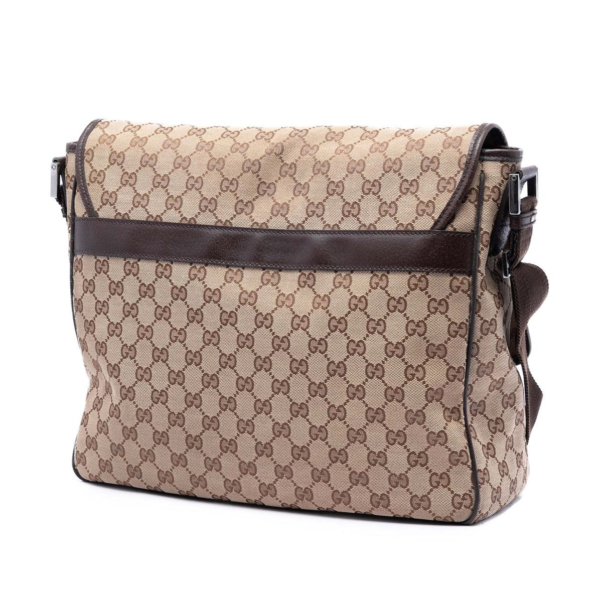 Gucci GG Canvas Flap Messenger Bag