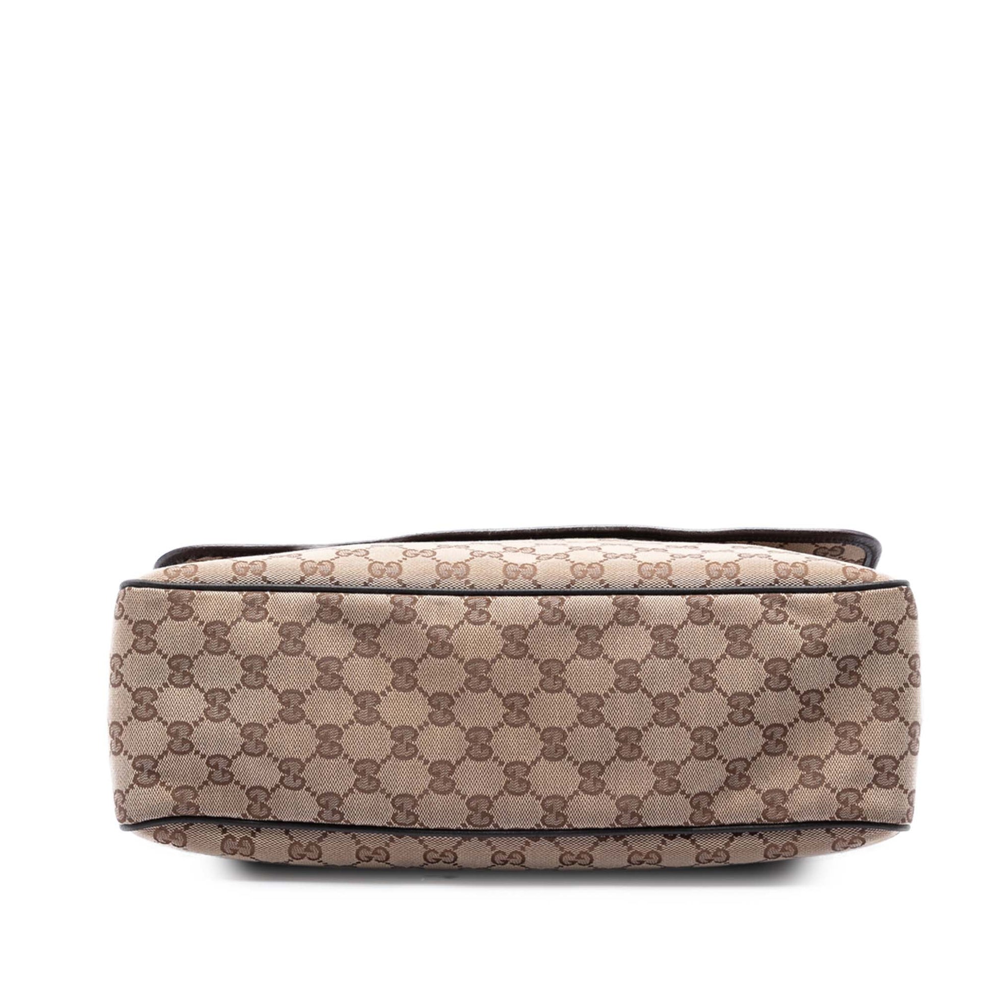Gucci GG Canvas Flap Messenger Bag