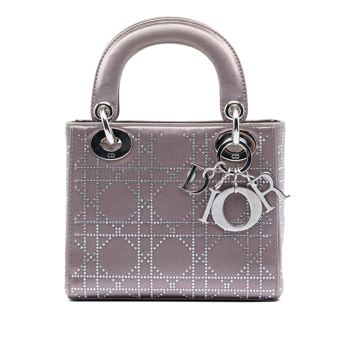 Dior Mini Satin Cannage Crystal Embellished Lady Dior