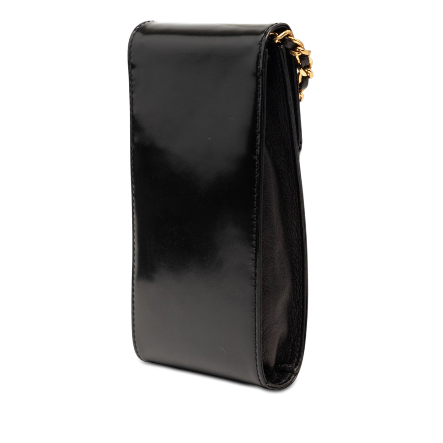 Chanel CC Patent Phone Holder Crossbody