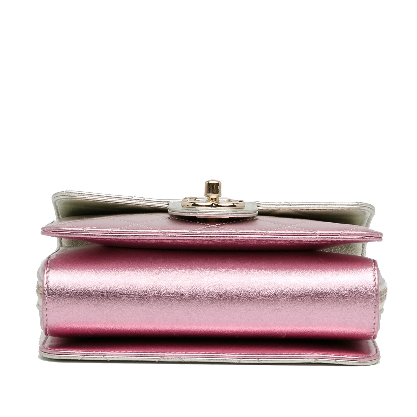 Chanel Mini Metallic Lambskin Like a Wallet Flap