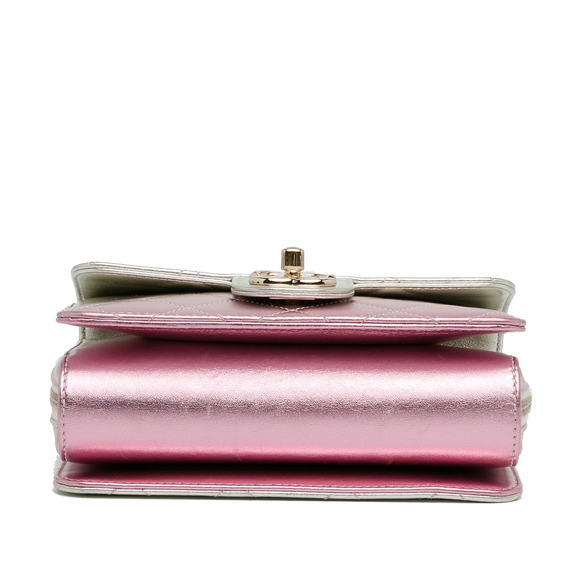 Chanel Mini Metallic Lambskin Like a Wallet Flap